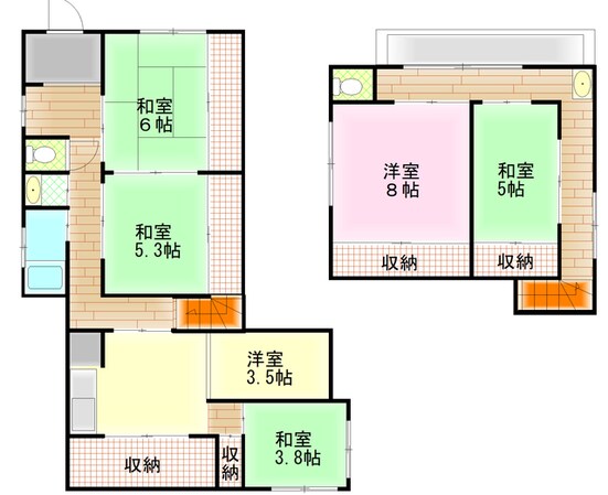 西間門戸建の物件間取画像